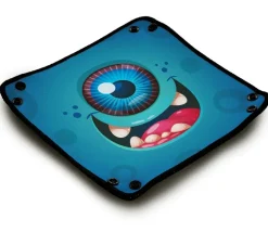 Piste de dés monstre cyclope bleu 21x 21 cm