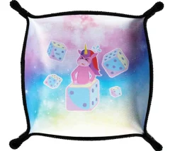 Piste de dés souple Licorne magique - 21x21 cm