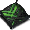 Piste de dés souple verte et noire 21x 21 cm