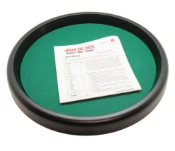 Piste dés à jouer ronde simple 33 cm 421 yams