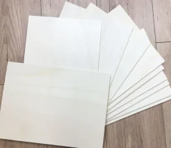 10 Plaques fines en bois contreplaqué 33 x 24 cm