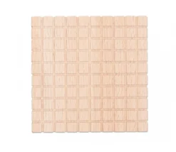10 plaques 10 x 10 x 1 cm - Barres centaines Base 10 bois naturel