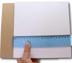 Plateau blanc rigide carré 20 x 20 cm neutre