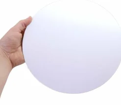 Plateau de jeux ROND blanc brilllant 24 cm de diamètre