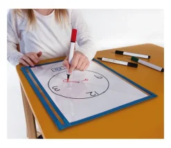 10 Plateaux transparents effaçables supports de fiches clearboard