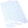 Pochoir lettres alphabet type Scrabble - 2.2 cm hauteur lettre