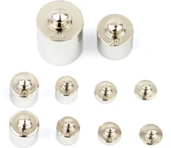 10 Poids empilables métal 1 g à 50 g pour balance