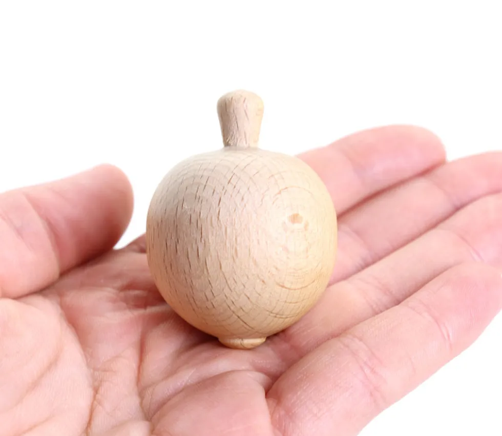 Pomme en bois fruit de 3.5 cm