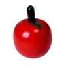 Pomme en bois rouge jouet à l'unité