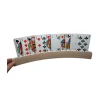 Porte-cartes à jouer arrondi en bois de 35 cm