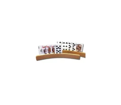 Porte-cartes à jouer arrondi en bois de 35 cm