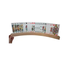 Porte-cartes à jouer arrondi en bois de 50 cm