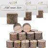 50 porte cartes rondins en bois - Ø 30 mm