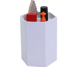 Pot à crayons hexagonal 10 cm