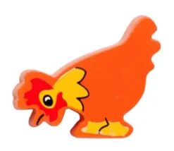 Poule en bois 38 x 41 x 15 mm