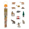 Préhistoire : set 12 figurines livrées avec tube de rangement