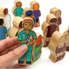Professeur en bois 101 x 46 x 25 mm personnage jeu