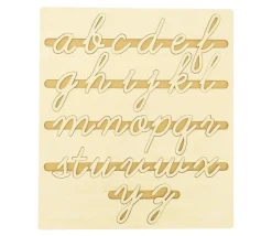 Puzzle Alphabet - lettres cursives en bois