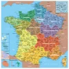 Puzzle bois Carte de France Régions 24 pièces