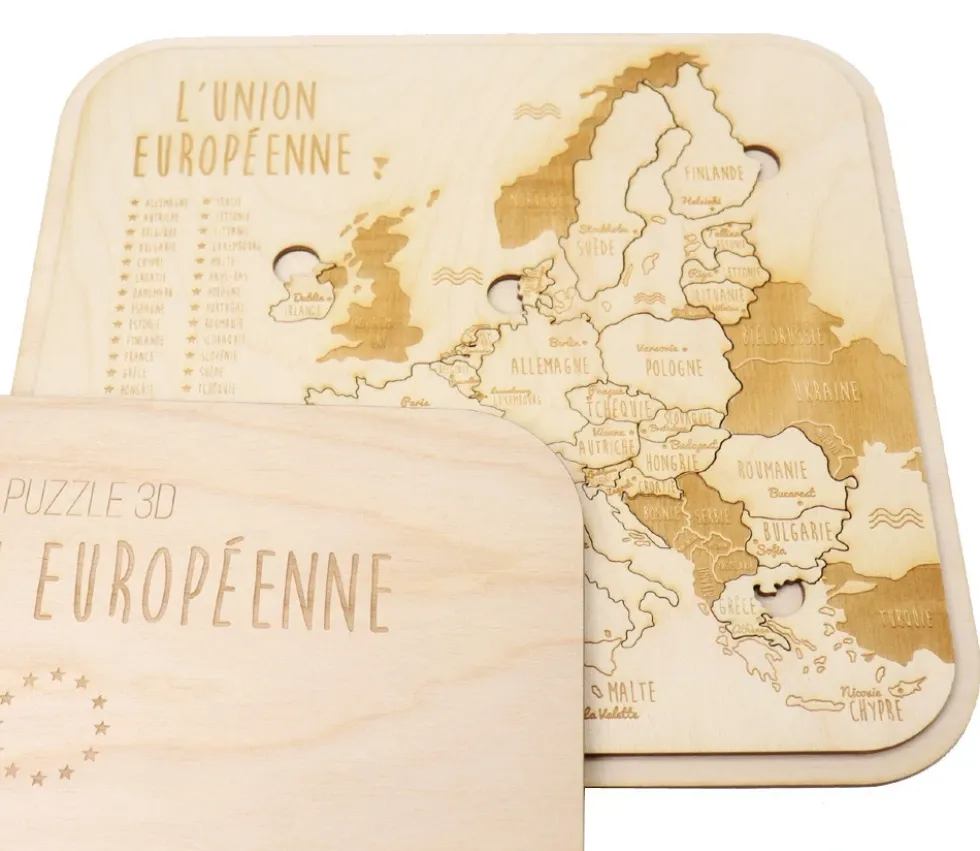 Puzzle bois Pays de l'Union Européenne