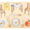 Puzzle bois 10 pièces Les objets du quotidien à encastrer