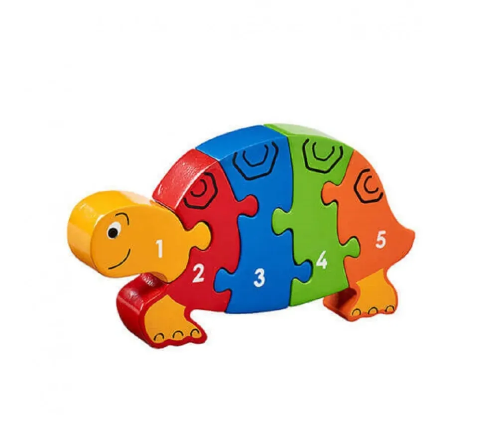 Puzzle bois tortue 1 à 5 - commerce équitable