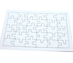 Puzzle carton blanc 30 pièces à personnaliser 20 x 13 cm