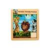 Puzzle - casse tête en bois 2 en 1 LION