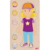 Puzzle corps Humain fille - 5 puzzles bois à étage anatomie