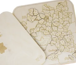 Puzzle éducatif en bois - La France (3 niveaux : département, région et fleuve)