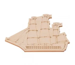 Puzzle en bois naturel véhicules 8 pièces