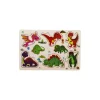 Puzzle en bois 6 à 7 pièces à encastrer dinosaures