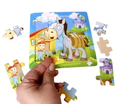 Puzzle en bois 16 pièces panda