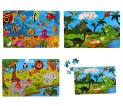 Puzzle en bois 30 pièces poissons