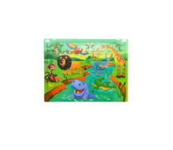 Puzzle en bois 60 pièces - thème savane