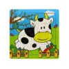Puzzle en bois 16 pièces vache
