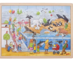 Puzzle en bois 48 pièces visite au zoo