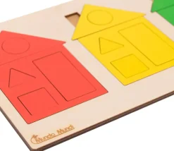 Puzzle Maisons des formes et couleurs