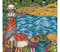 Puzzle paysage de mer design 12.5 cm - 72 pièces Curiosi