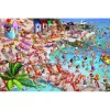 Puzzle 1000 pièces La Plage, Ruyer. Série comique Piatnik