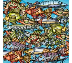 Puzzle Poissons 12.5 cm - 72 pièces Curiosi