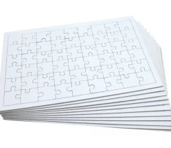 10 Puzzles carton blanc 54 pièces à personnaliser 24 x 16 cm