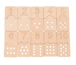 10 Puzzles des chiffres - 2 pièces à assembler