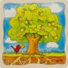 Puzzle à 4 étages en bois : Cycle de l'arbre