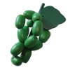 Raisin vert en bois 4 x 9.5 cm fruit jouet unité