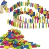 Rallye Dominos bois Arc en ciel - 247 tuiles de 4 x 2.2 cm