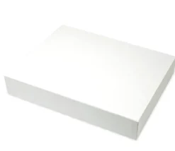 R0+ Boite jeu 16.5 x 12.2 x 4 cm BLANCHE neutre petit format à personnaliser