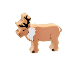 Renne figurine en bois 100 x 109 x 25 mm