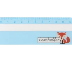6 Règles d'aide à la lecture renard 11 x 4 cm
