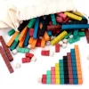 126 réglettes bois cuisenaire avec graduation 1 à 10 - bâtonnets comptage math